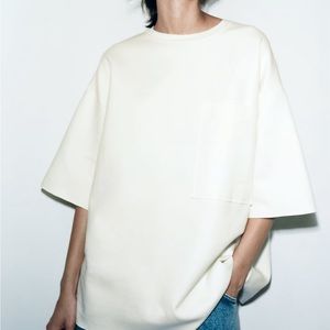 Zara Oversized Zip Tee